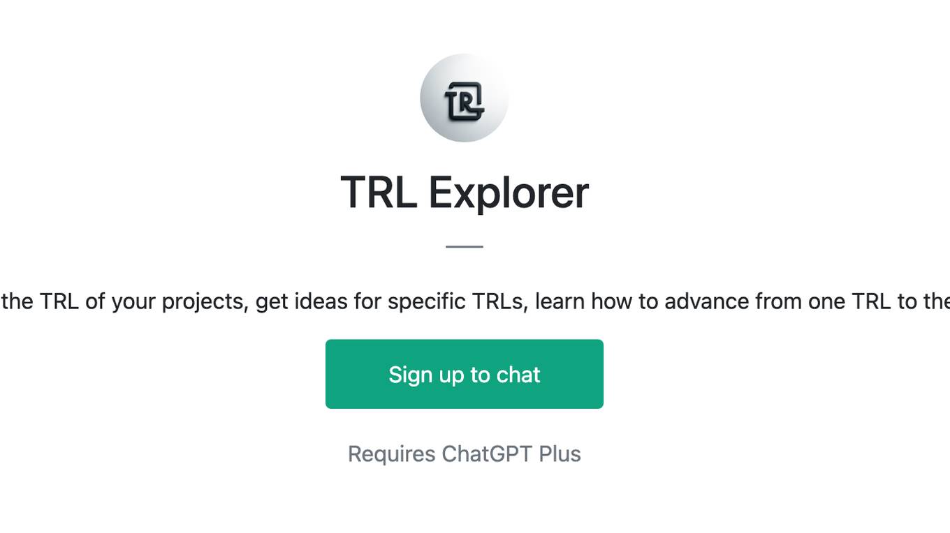 TRL Explorer Screenshot