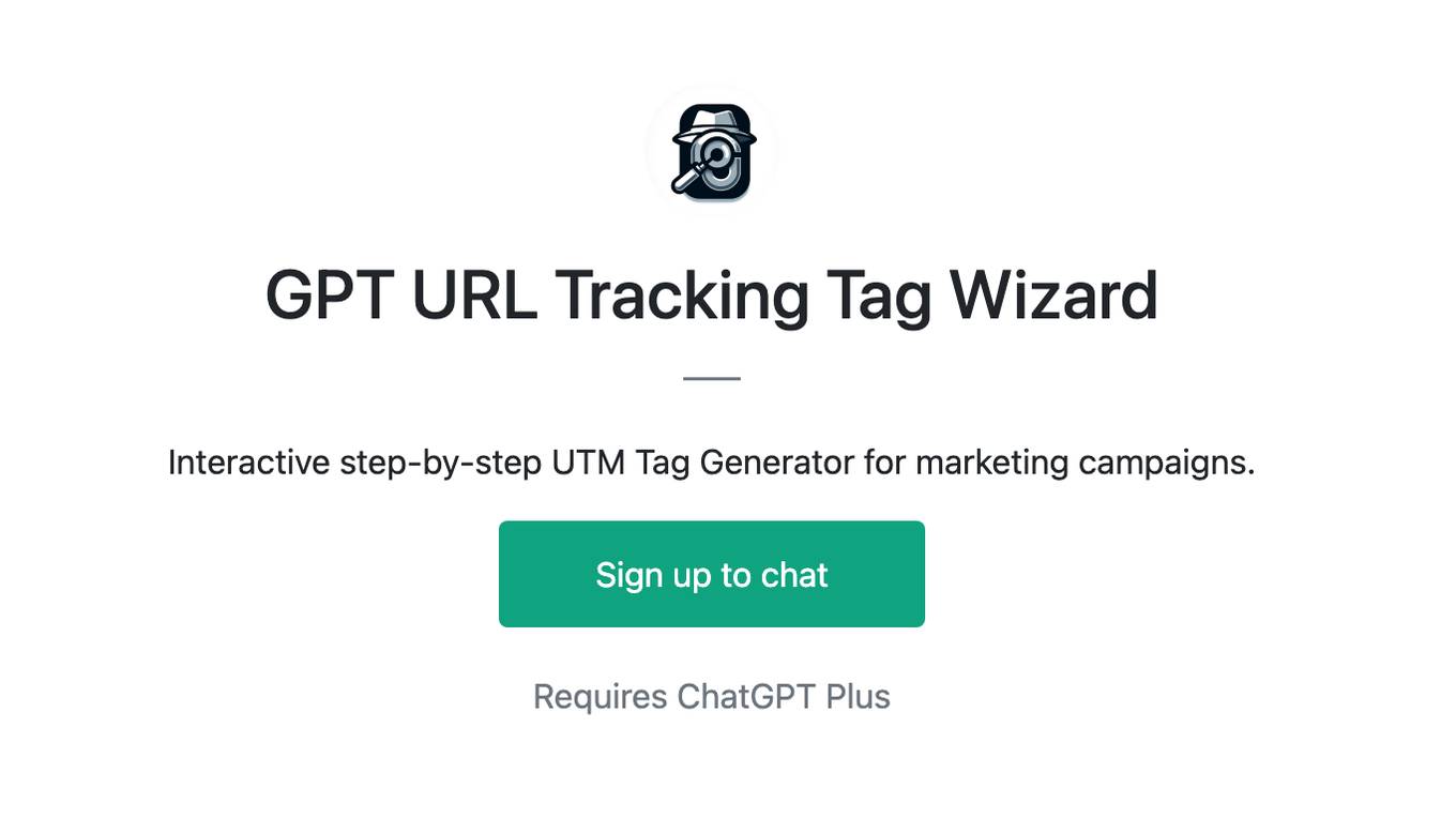 GPT URL Tracking Tag Wizard Screenshot