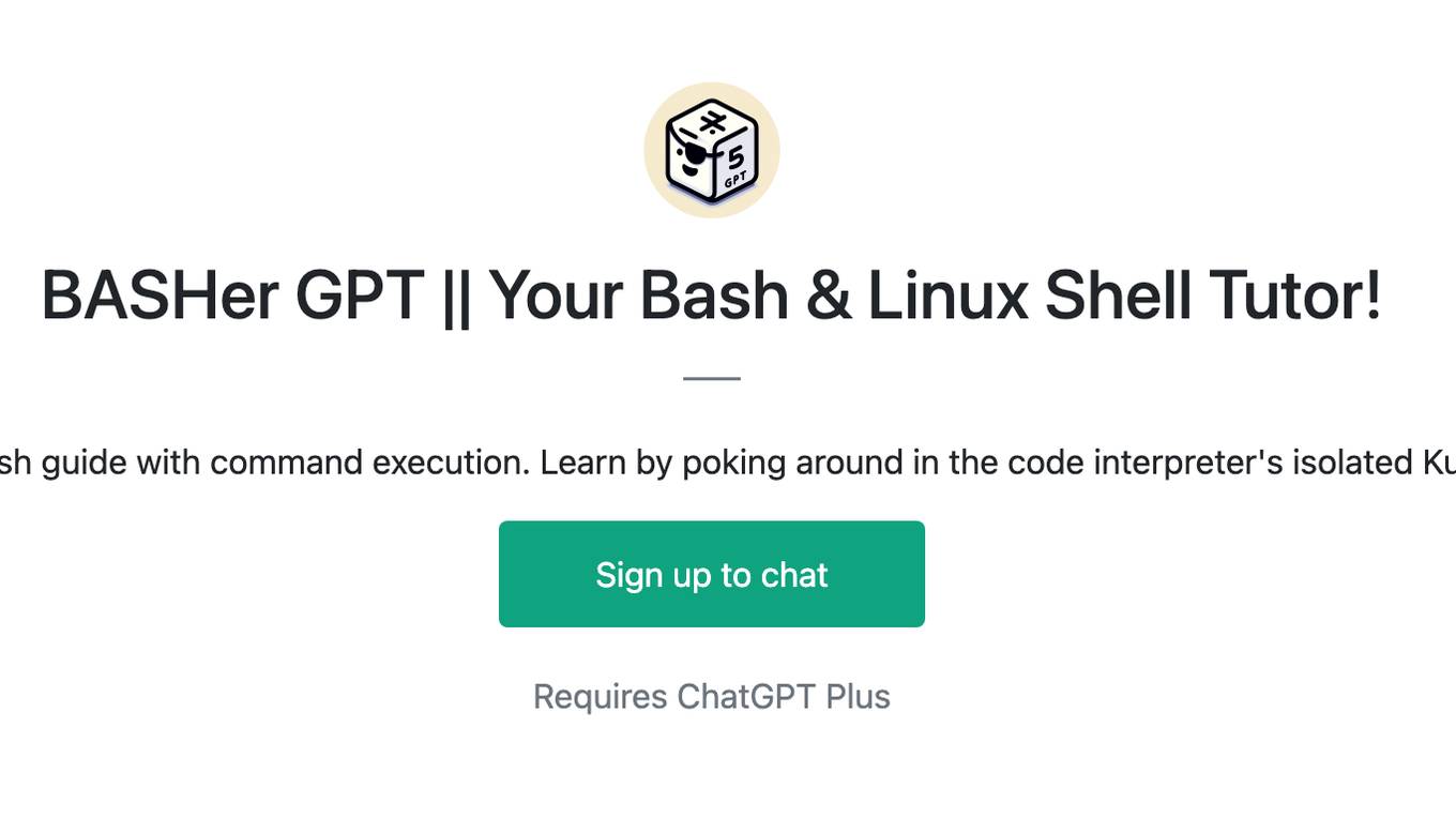 BASHer GPT || Your Bash & Linux Shell Tutor! Screenshot