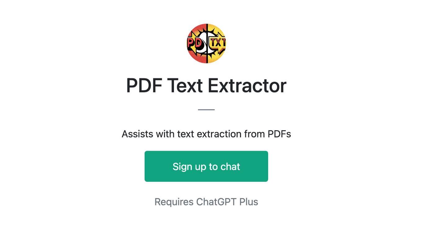 PDF Text Extractor Screenshot