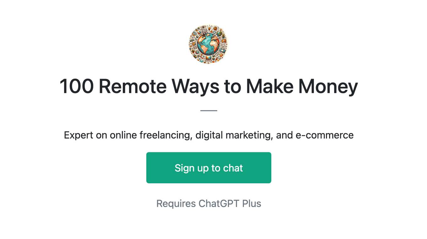 100 Remote Ways to Make Money Screenshot