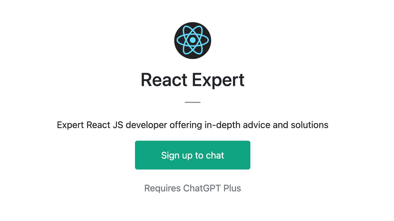 React Expert Screenshot