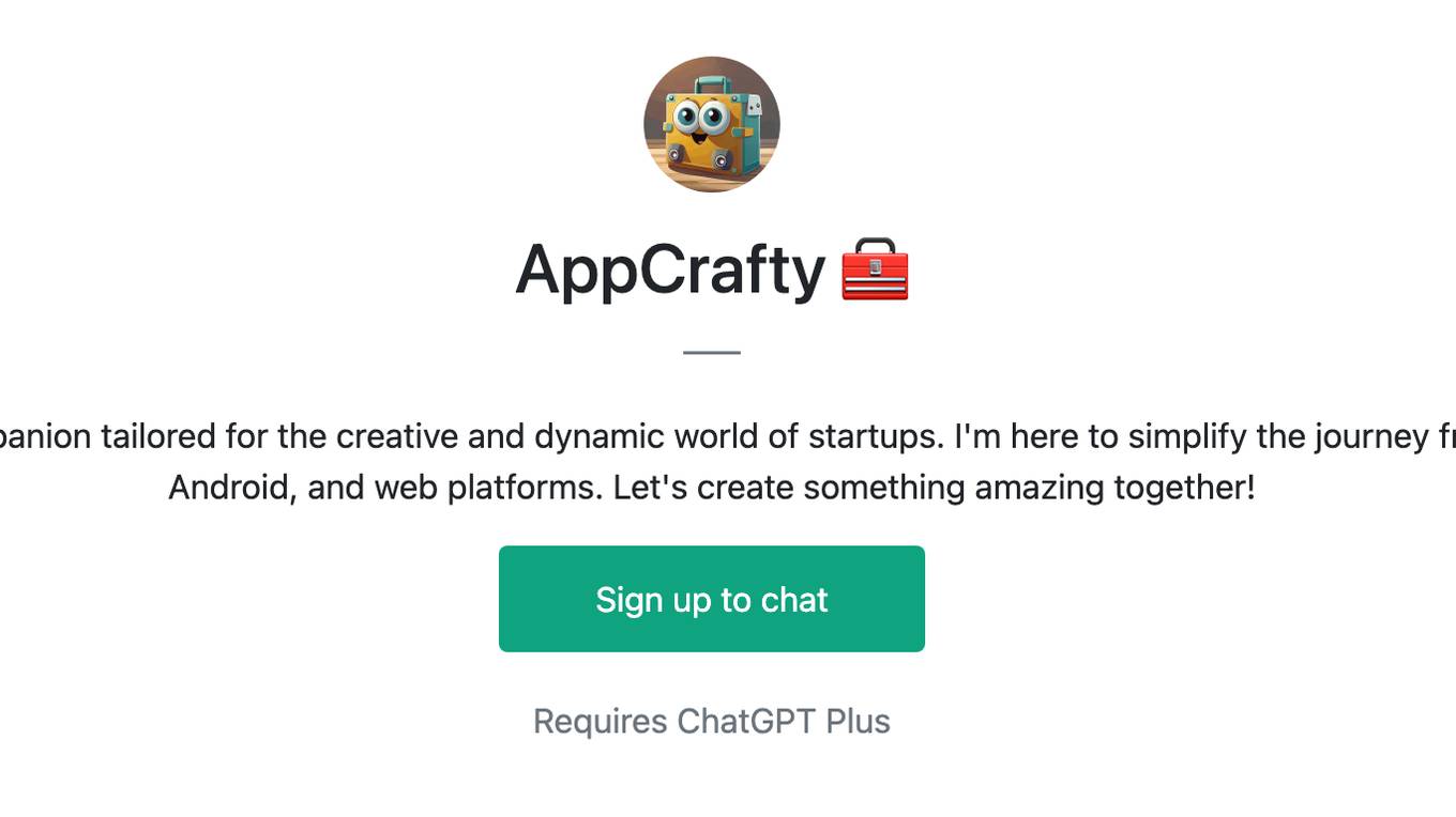 AppCrafty 🧰 Screenshot