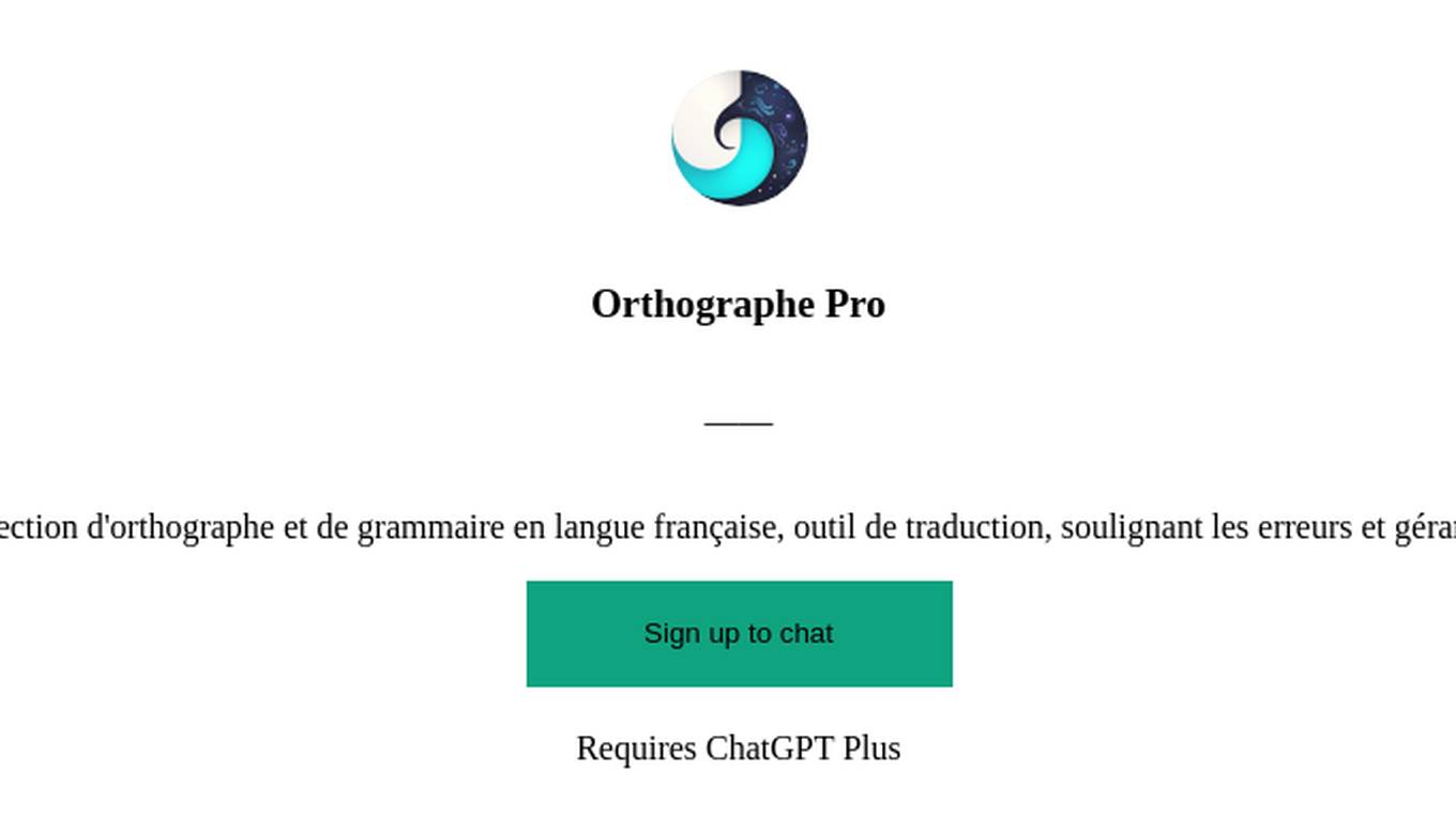 Orthographe Pro Screenshot