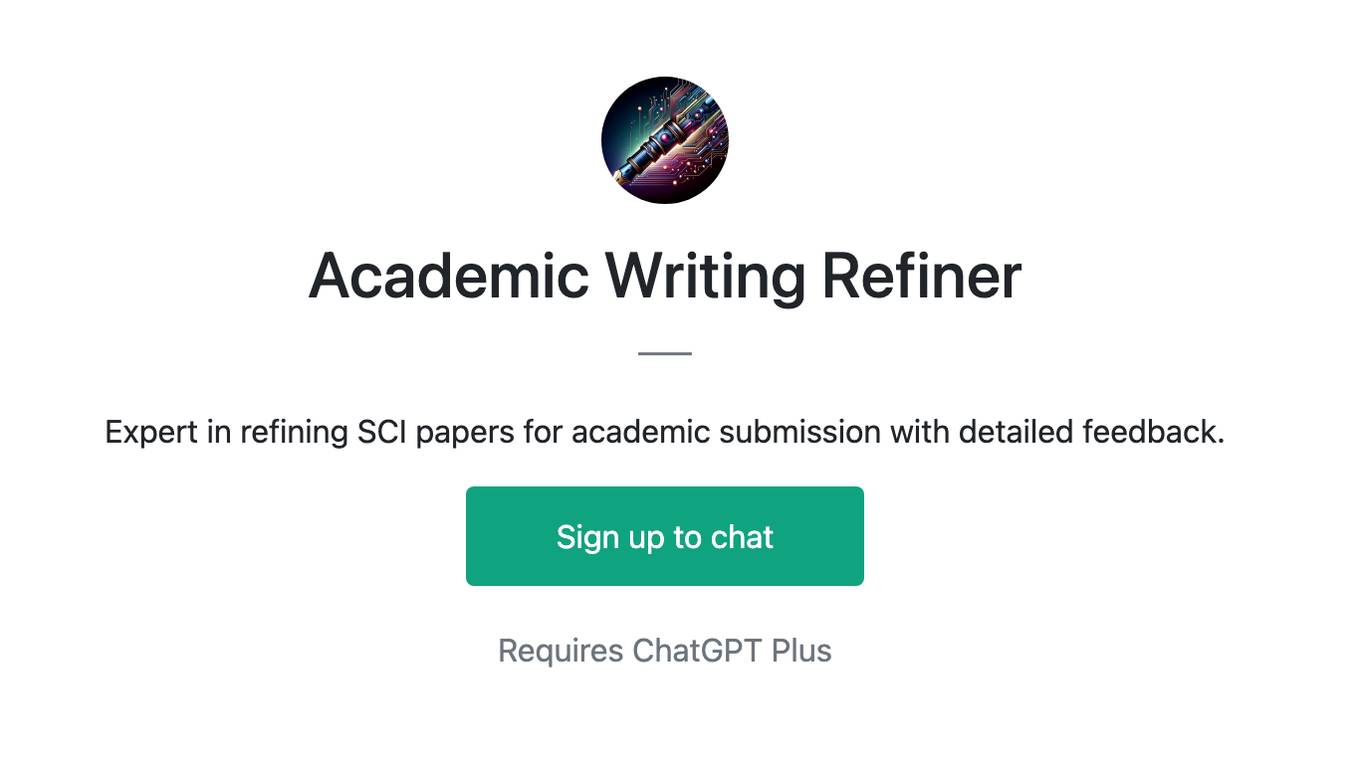 Academic Writing Refiner Screenshot