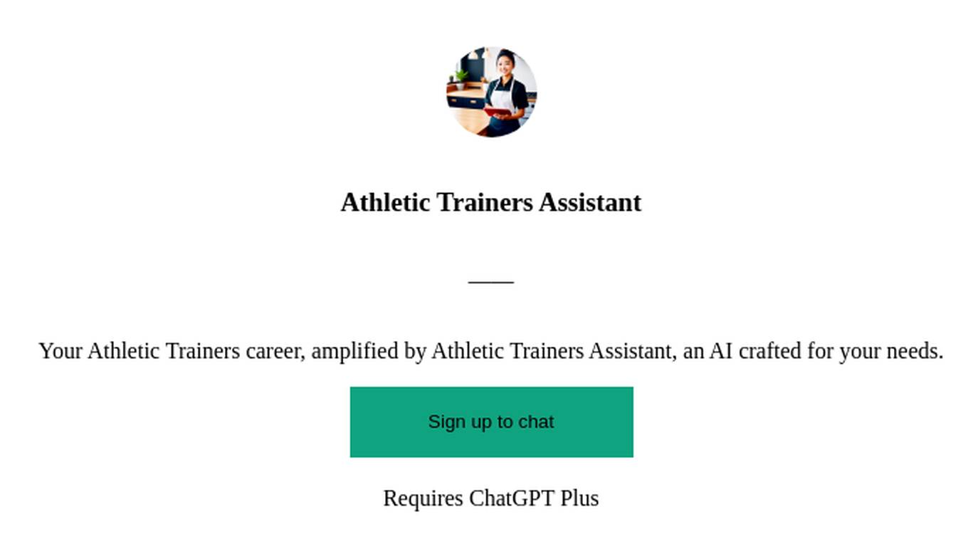 Athletic Trainers Assistant Screenshot