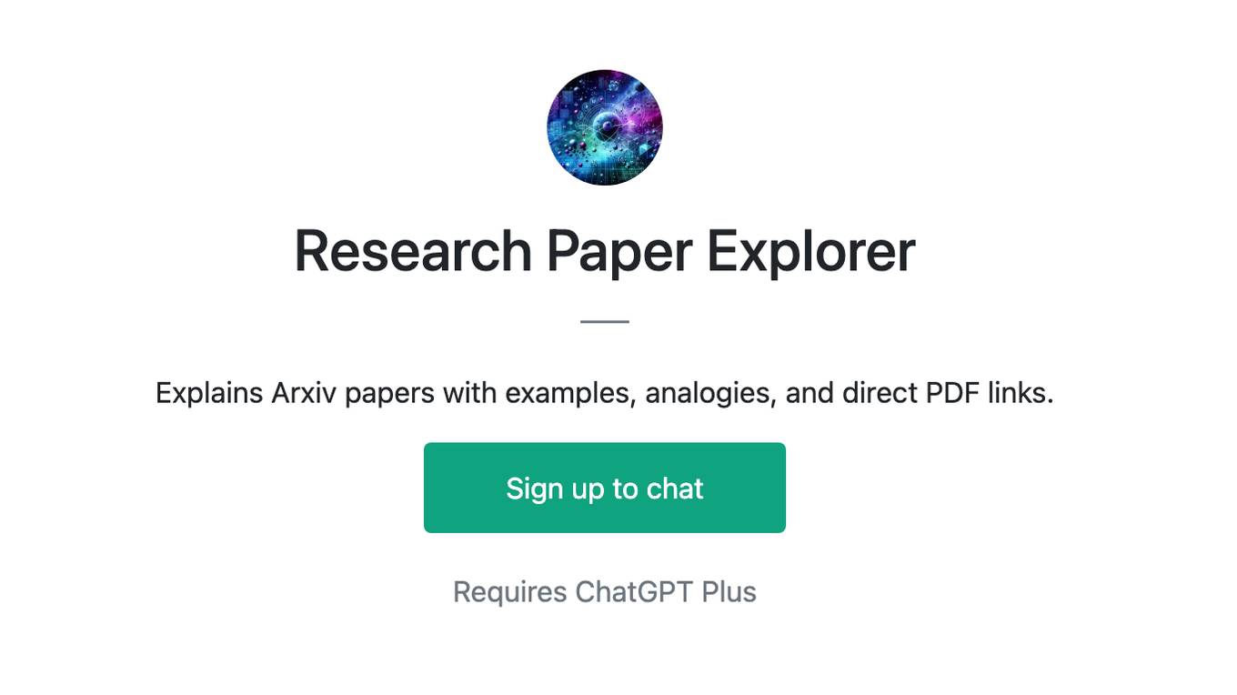 Research Paper Explorer Screenshot