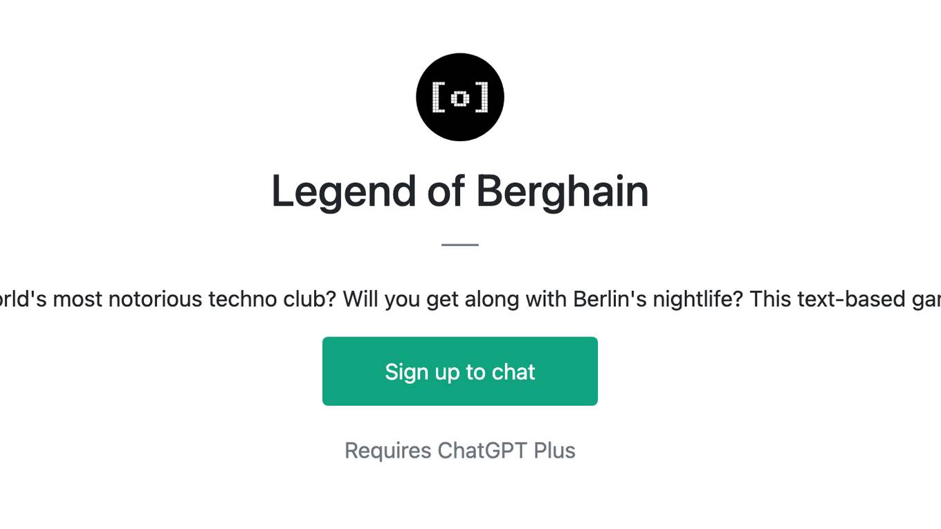 Legend of Berghain Screenshot