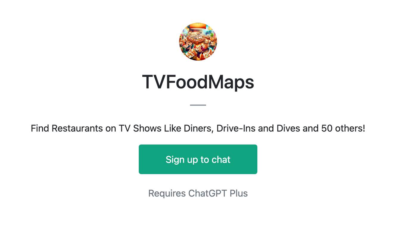 TVFoodMaps Screenshot