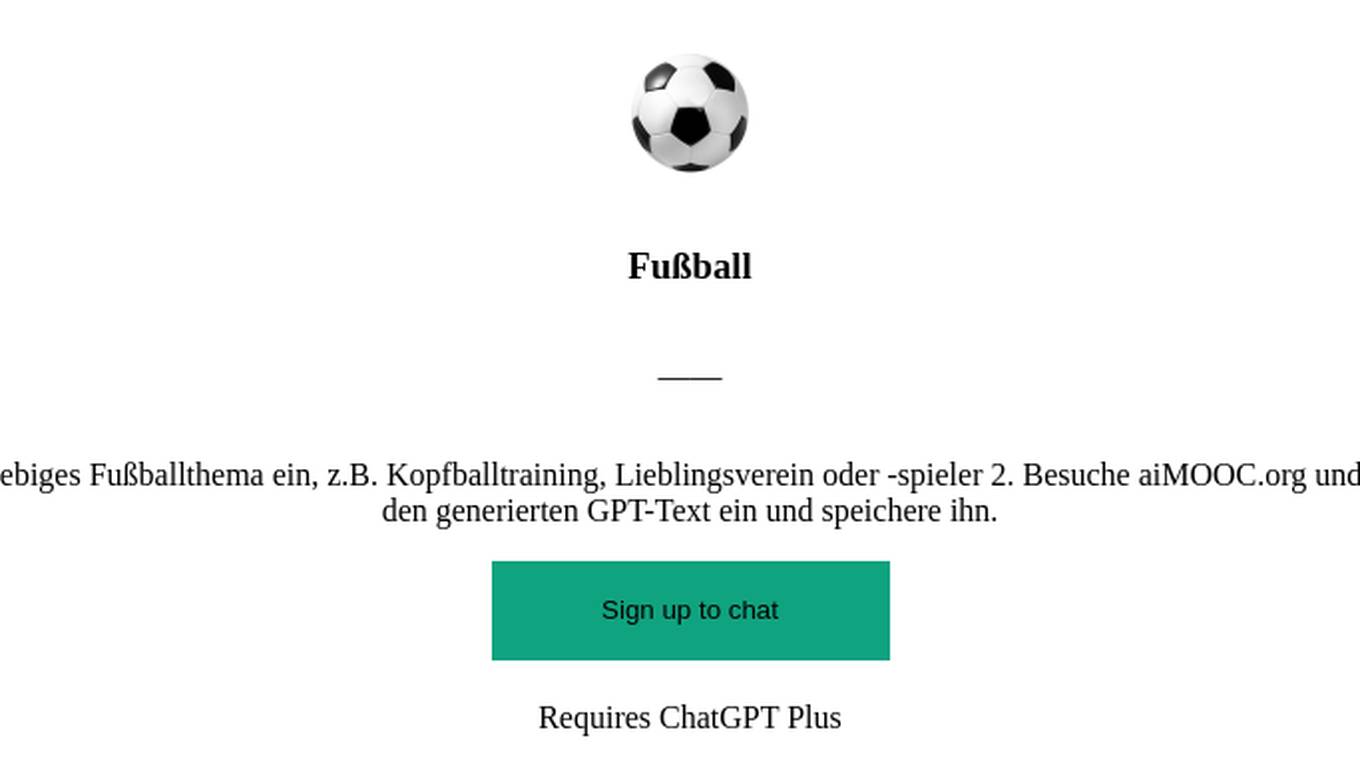 Fußball Screenshot