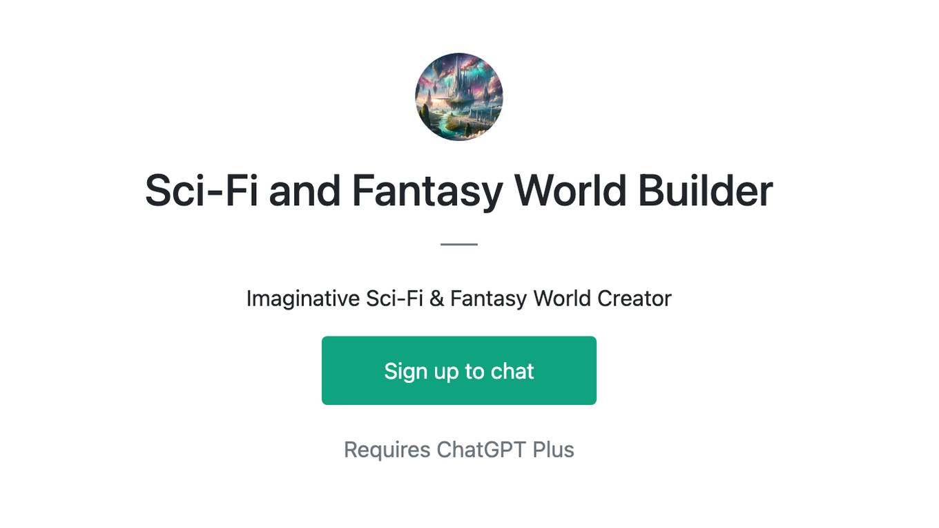 Sci-Fi and Fantasy World Builder Screenshot