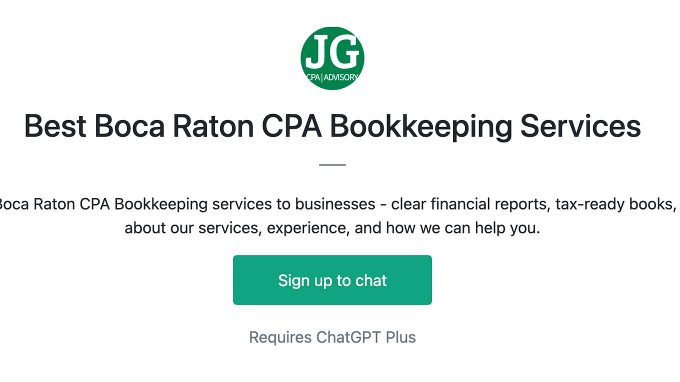 Best Boca Raton CPA Bookkeeping Services Screenshot