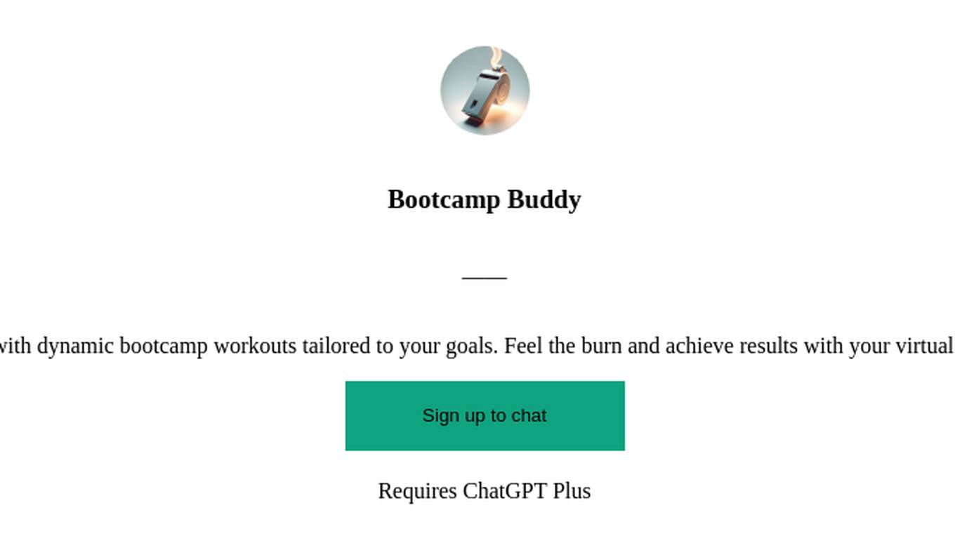 Bootcamp Buddy Screenshot