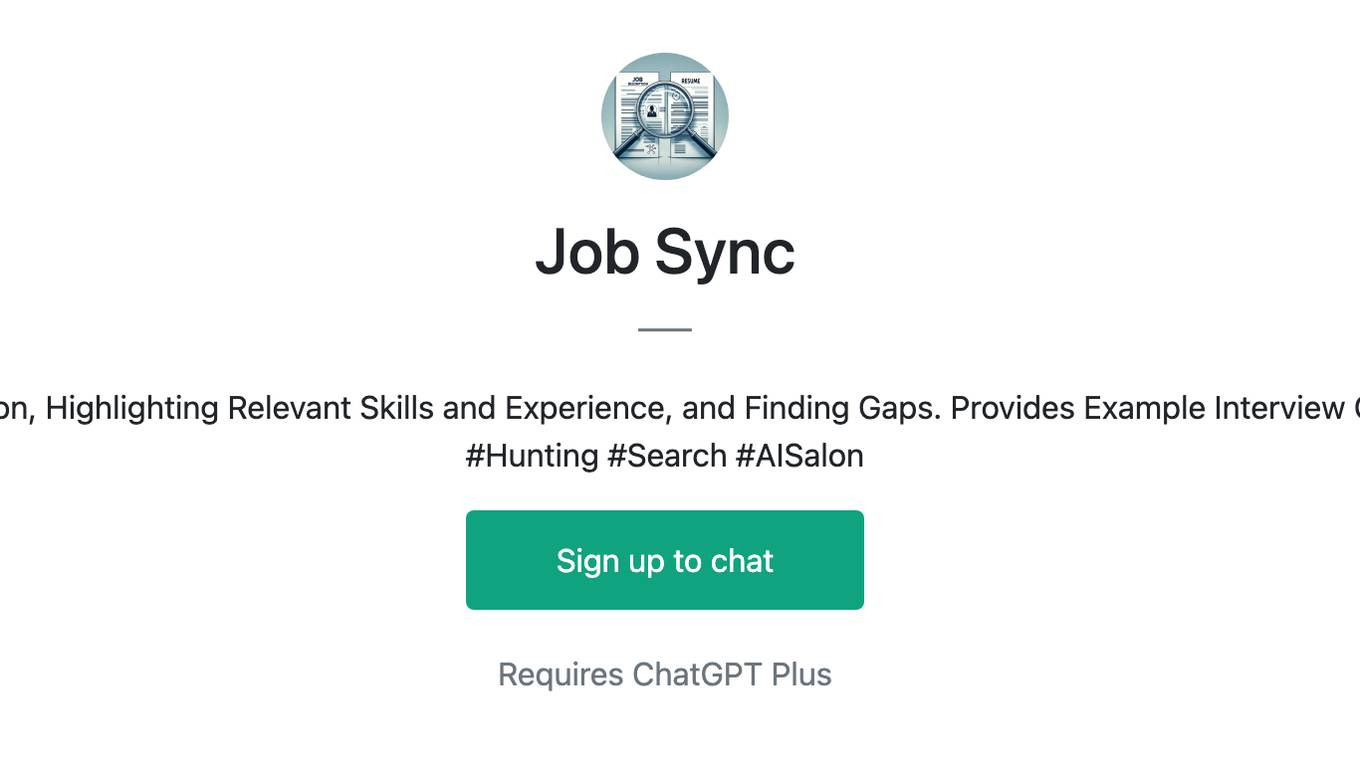 Job Sync Screenshot