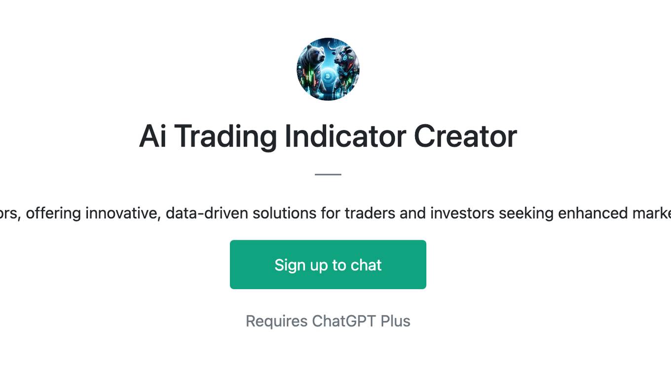 Ai Trading Indicator Creator Screenshot