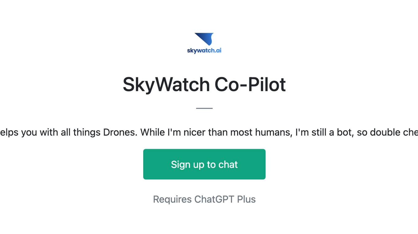 SkyWatch Co-Pilot Screenshot