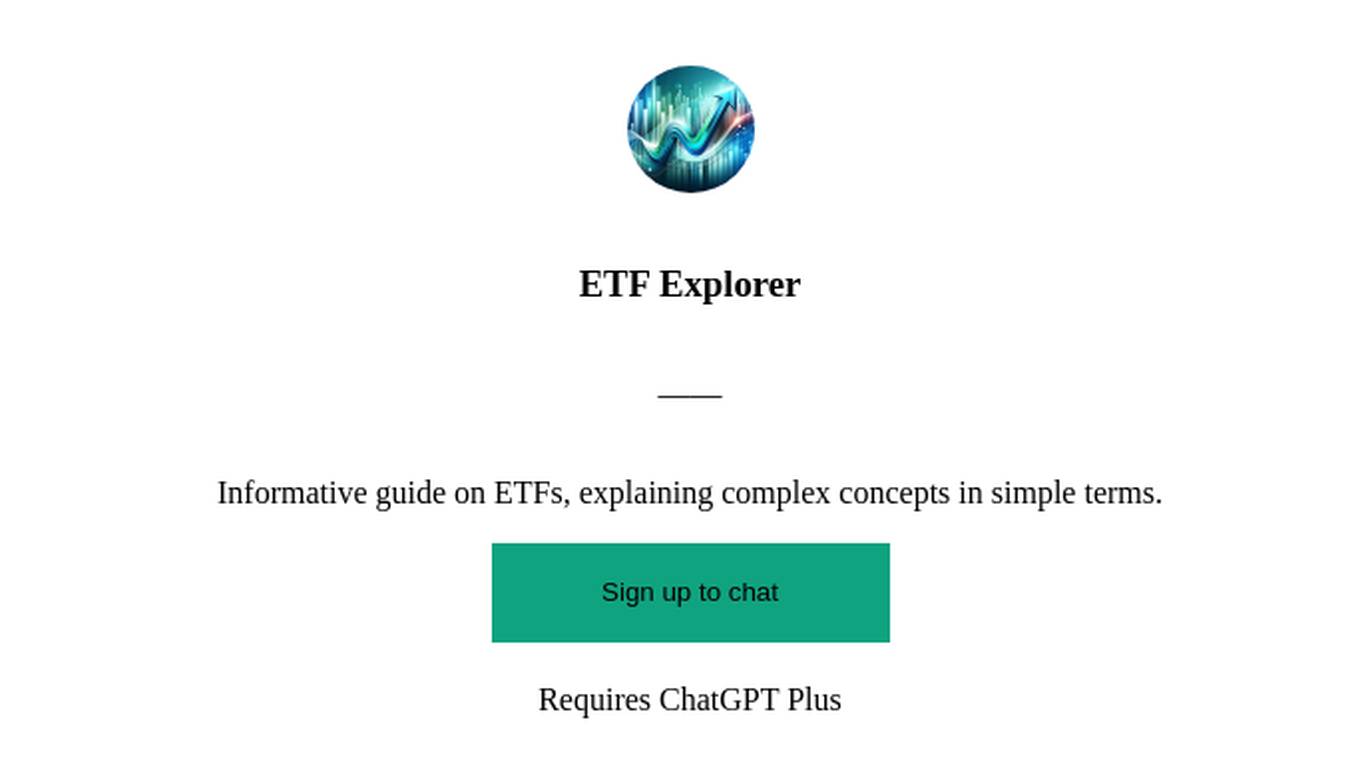 ETF Explorer Screenshot