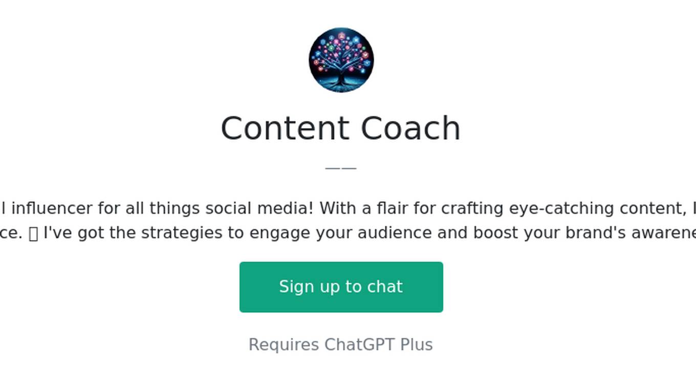 Content Coach Screenshot