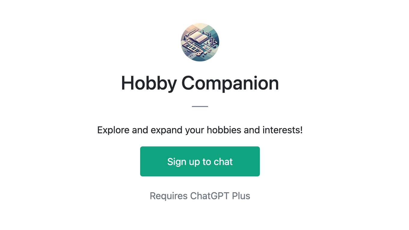 Hobby Companion Screenshot