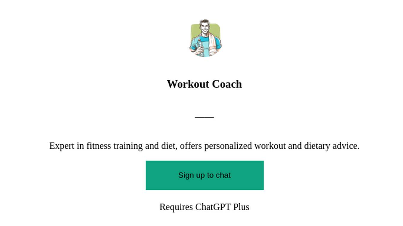 Workout Coach Screenshot