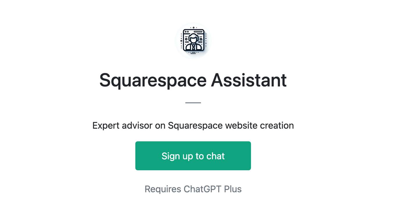 Squarespace Assistant Screenshot