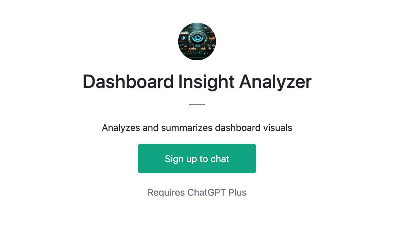 Dashboard Insight Analyzer Screenshot