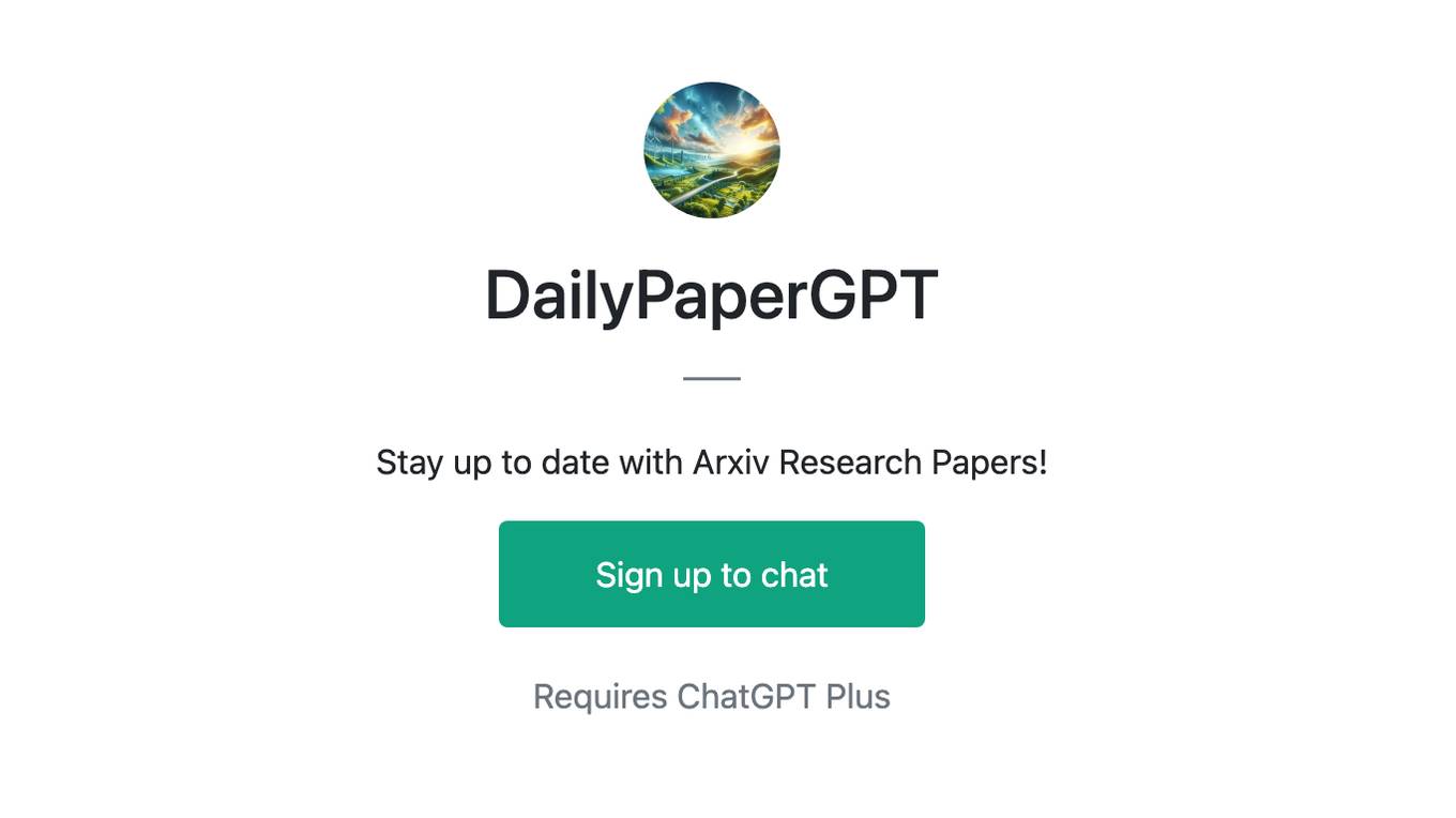 DailyPaperGPT Screenshot