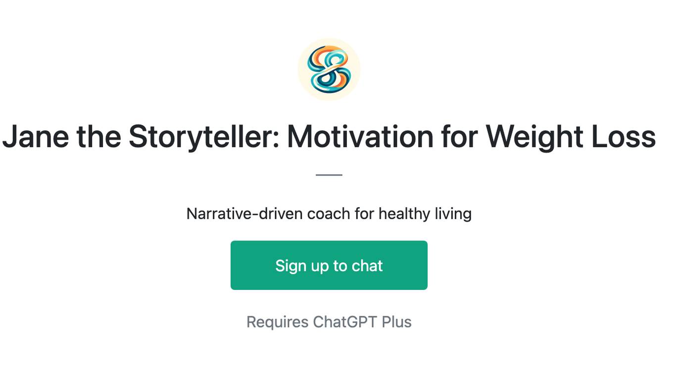 Jane the Storyteller: Motivation for Weight Loss Screenshot