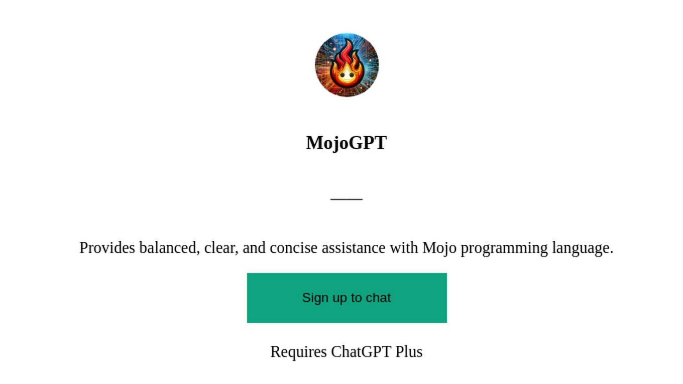 MojoGPT Screenshot