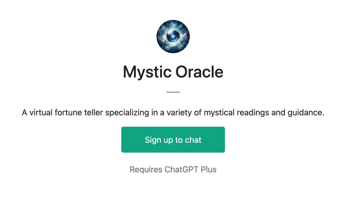 Mystic Oracle Screenshot