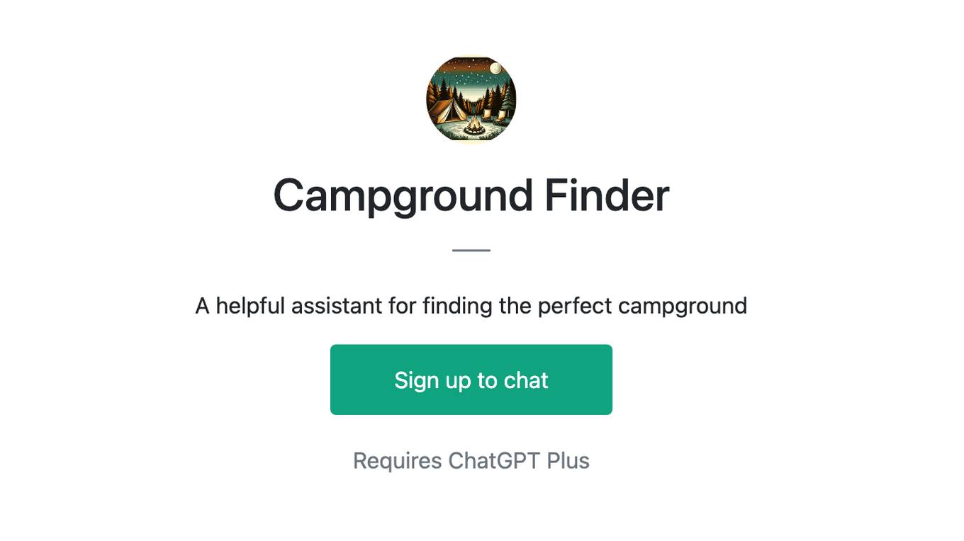 Campground Finder Screenshot