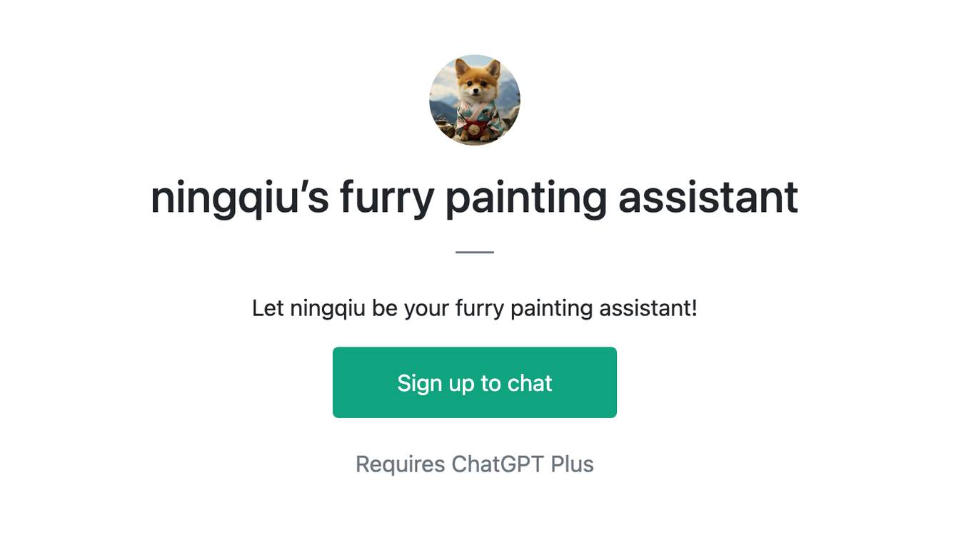 ningqiu’s furry painting assistant Screenshot