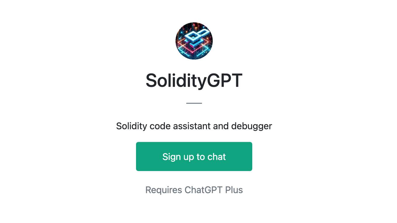 SolidityGPT Screenshot