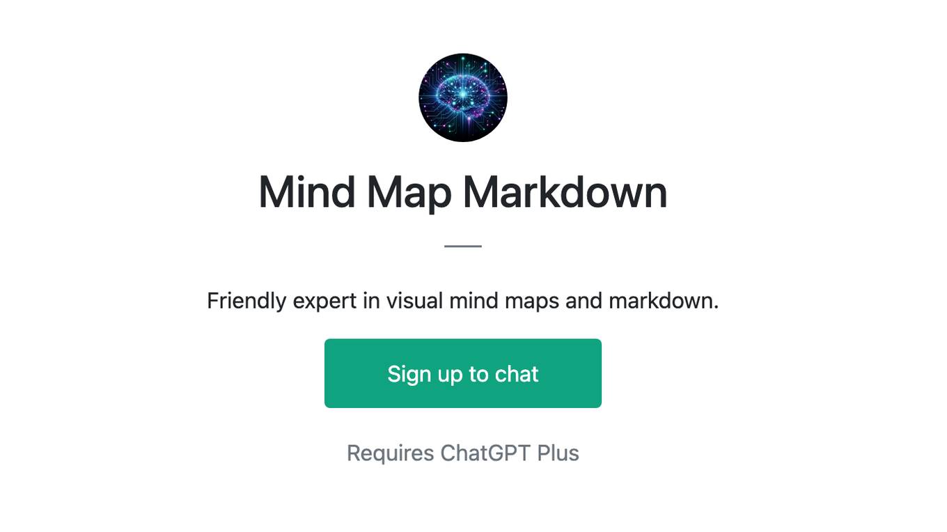 Mind Map Markdown Screenshot