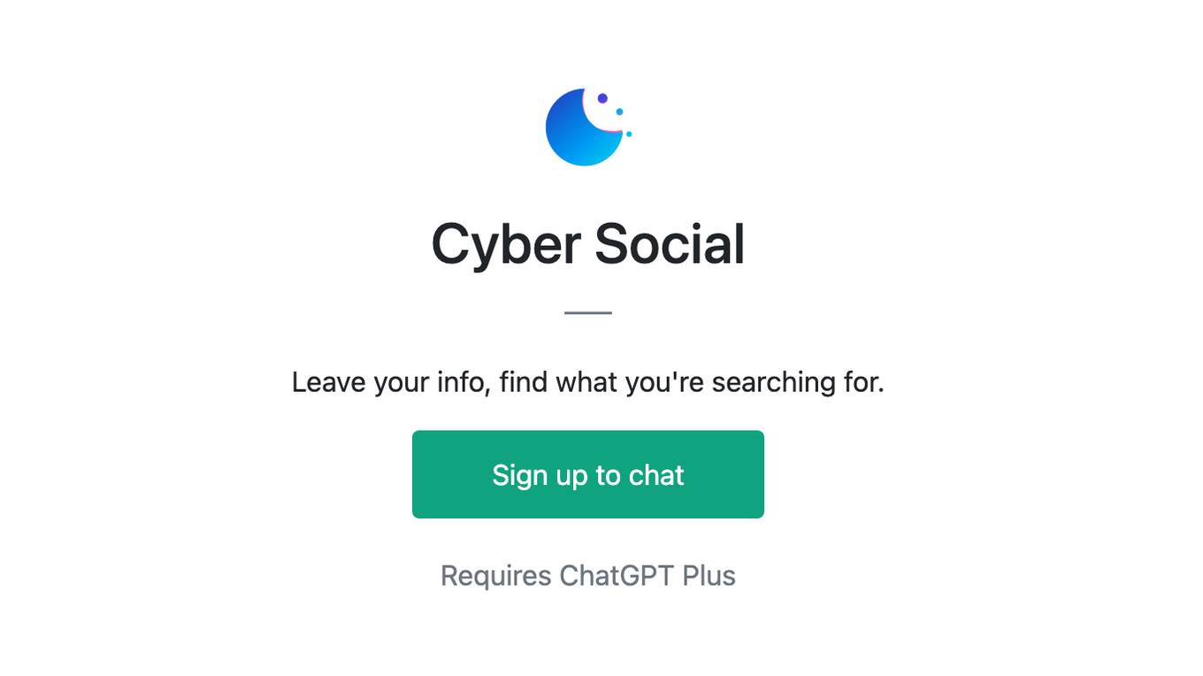 Cyber Social Screenshot