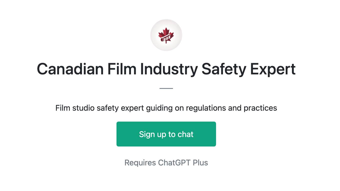 Canadian Film Industry Safety Expert Screenshot