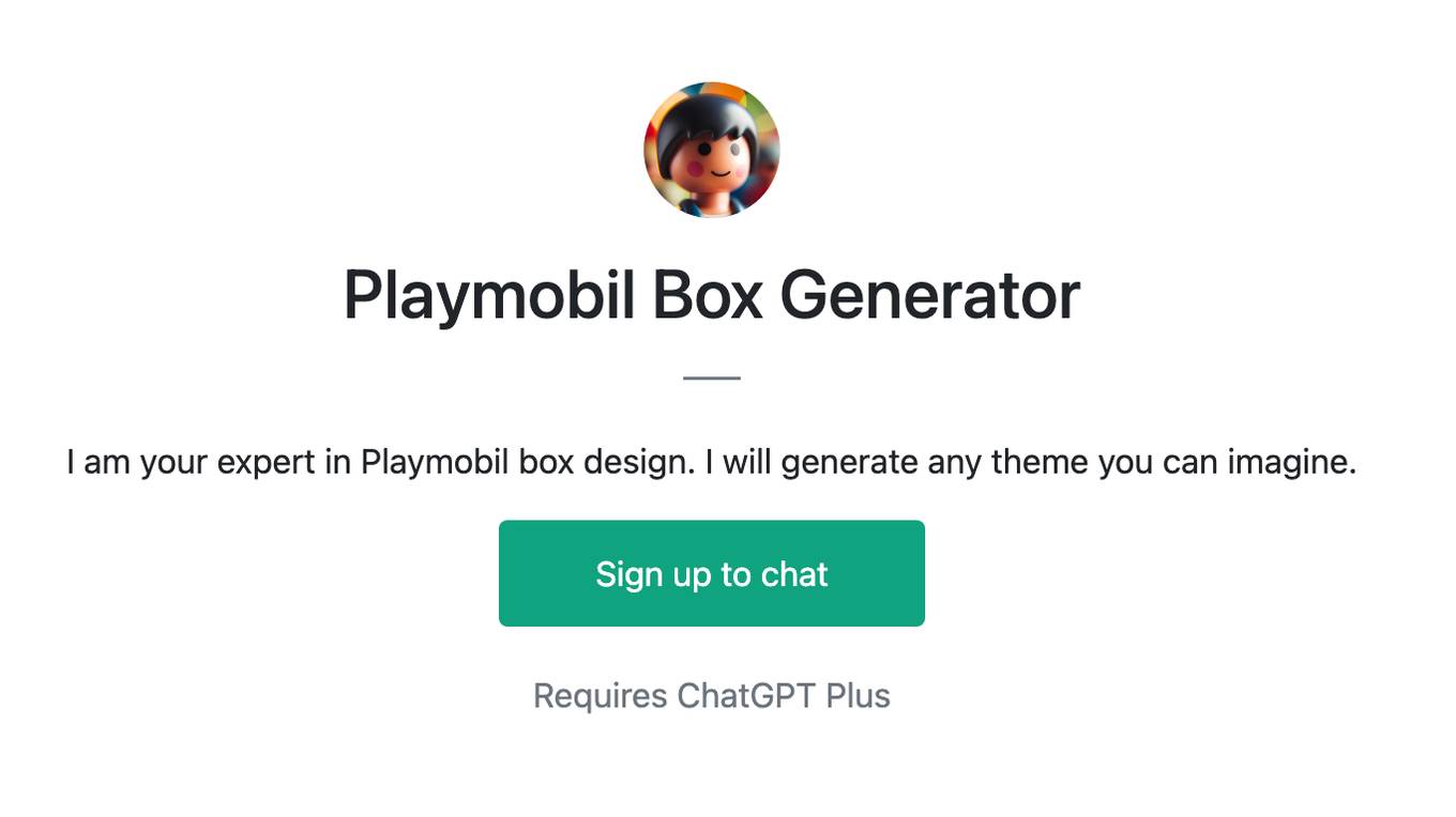 Playmobil Box Generator Screenshot