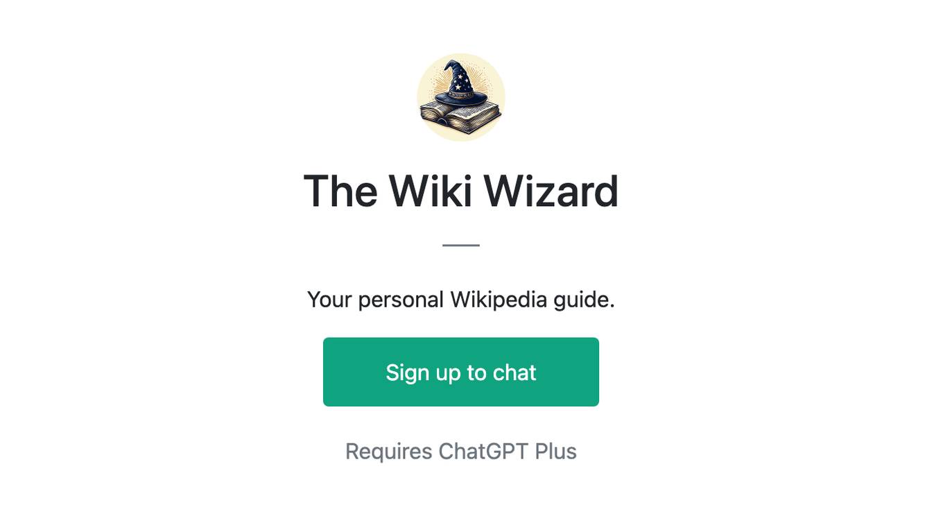 The Wiki Wizard Screenshot