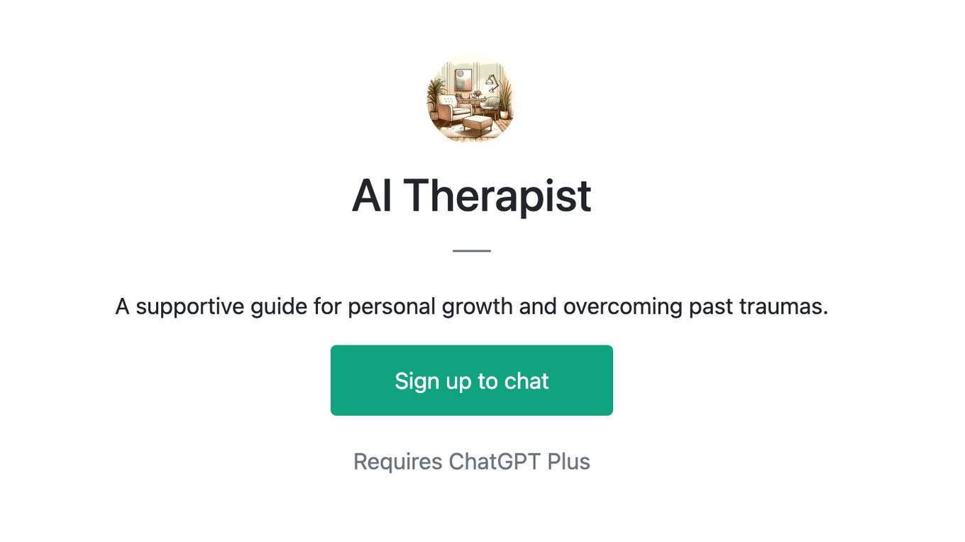 AI Therapist Screenshot