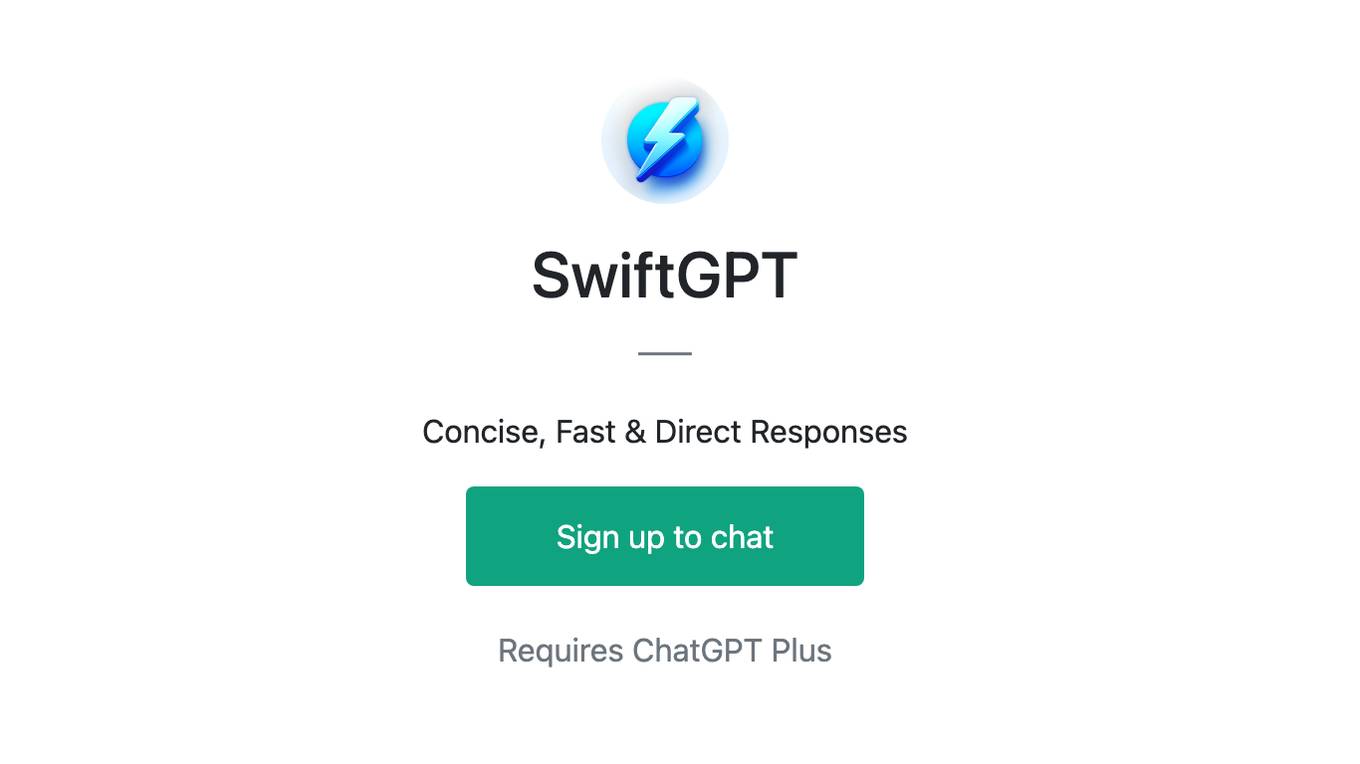 SwiftGPT Screenshot