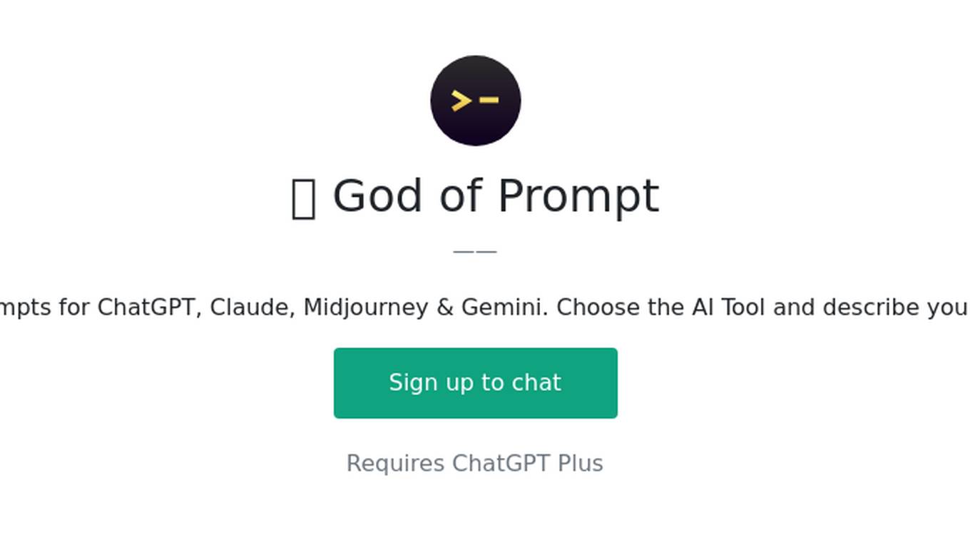 ๐ God of Prompt Screenshot