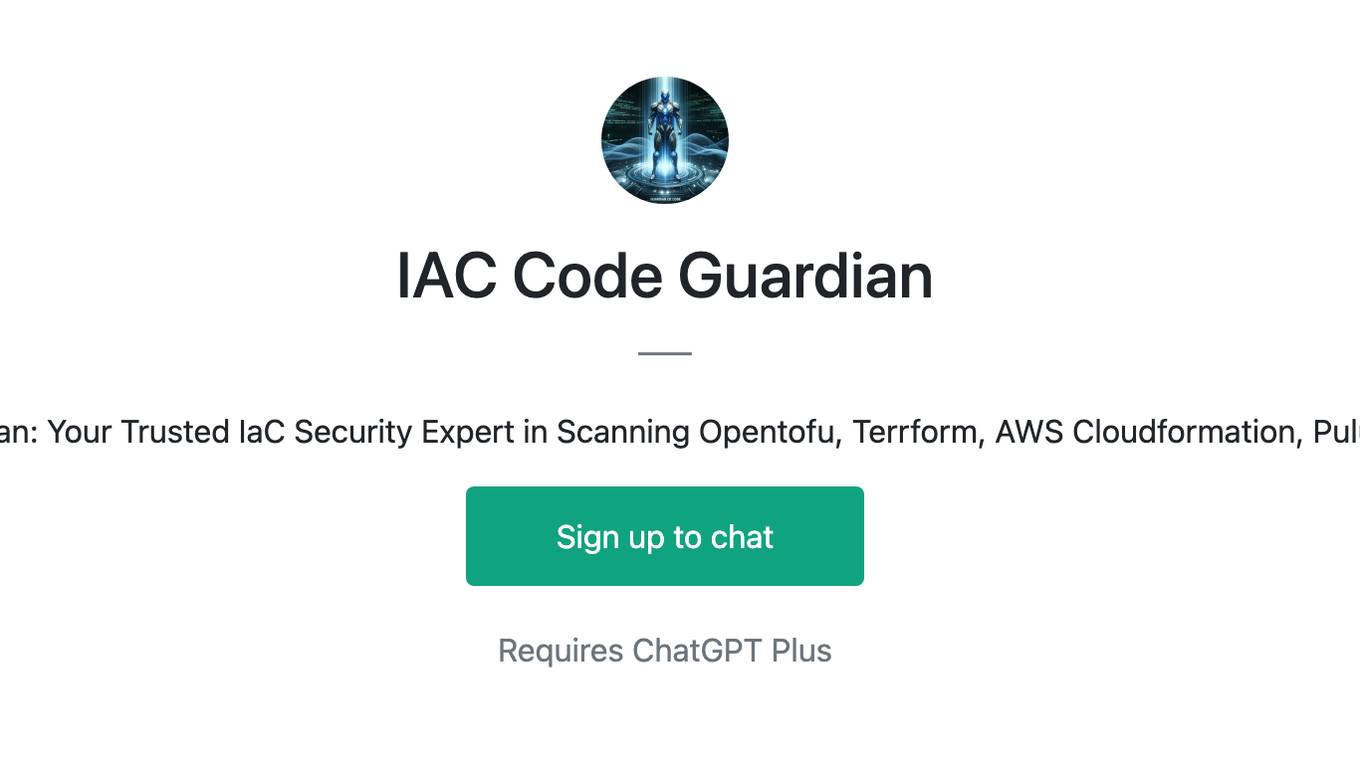 IAC Code Guardian Screenshot