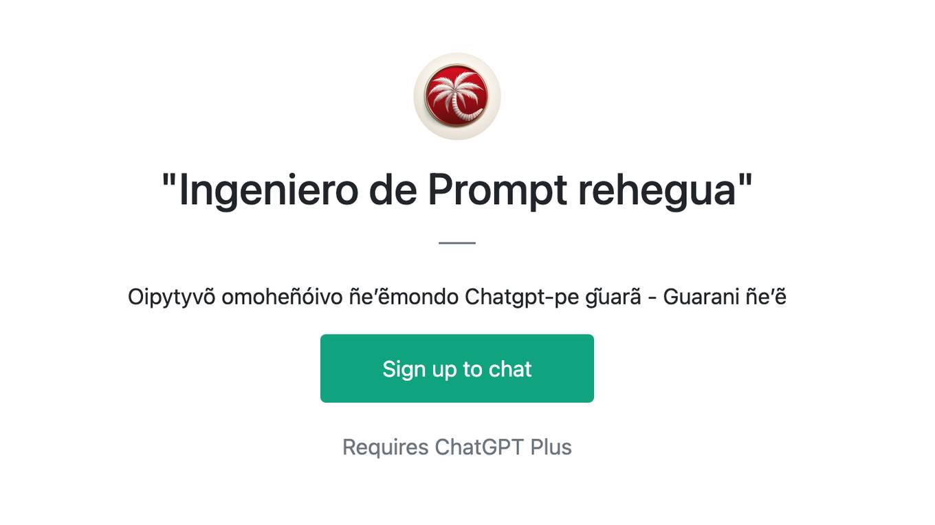 "Ingeniero de Prompt rehegua" Screenshot