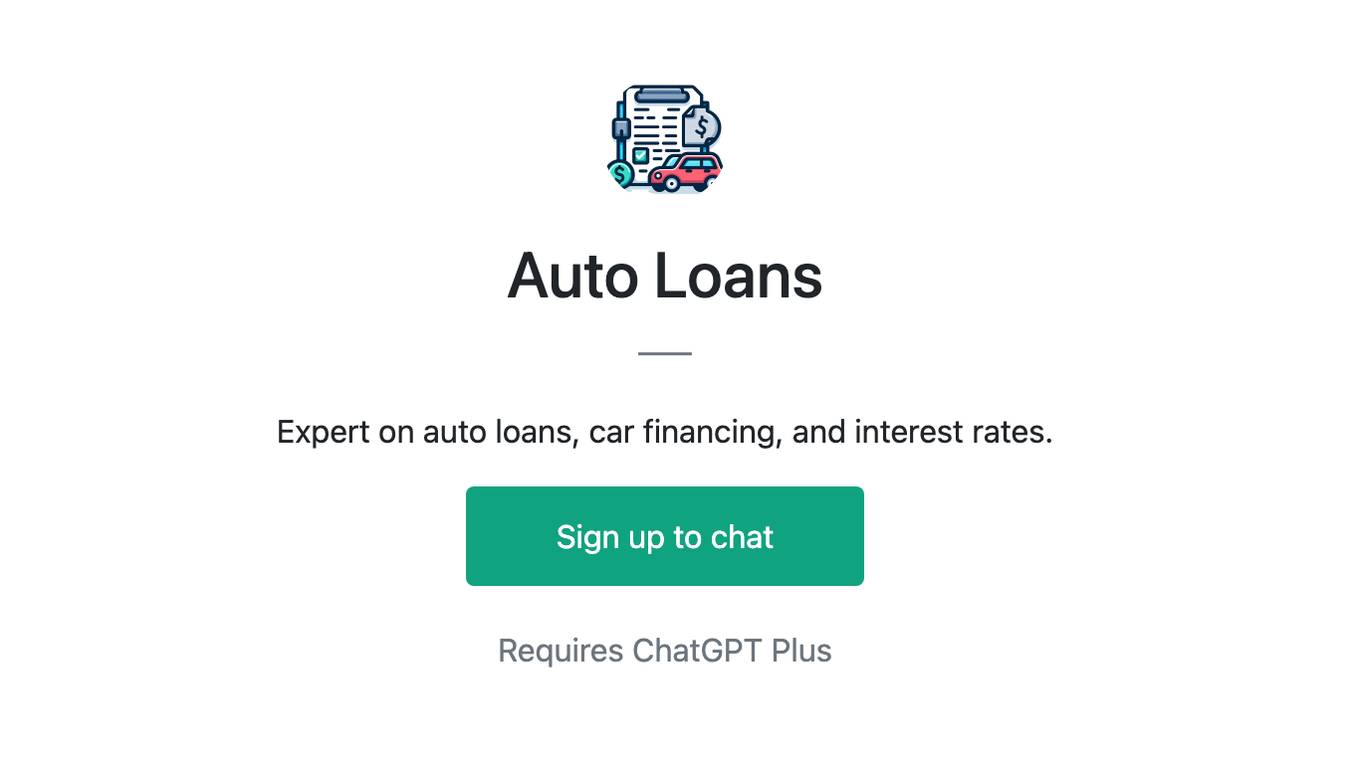 Auto Loans Screenshot