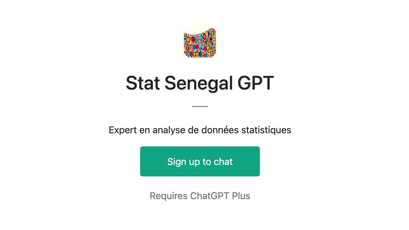 Stat Senegal GPT Screenshot