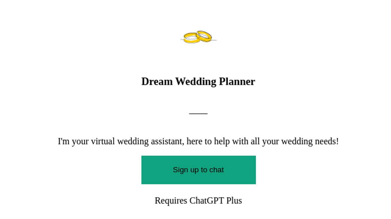 Dream Wedding Planner Screenshot