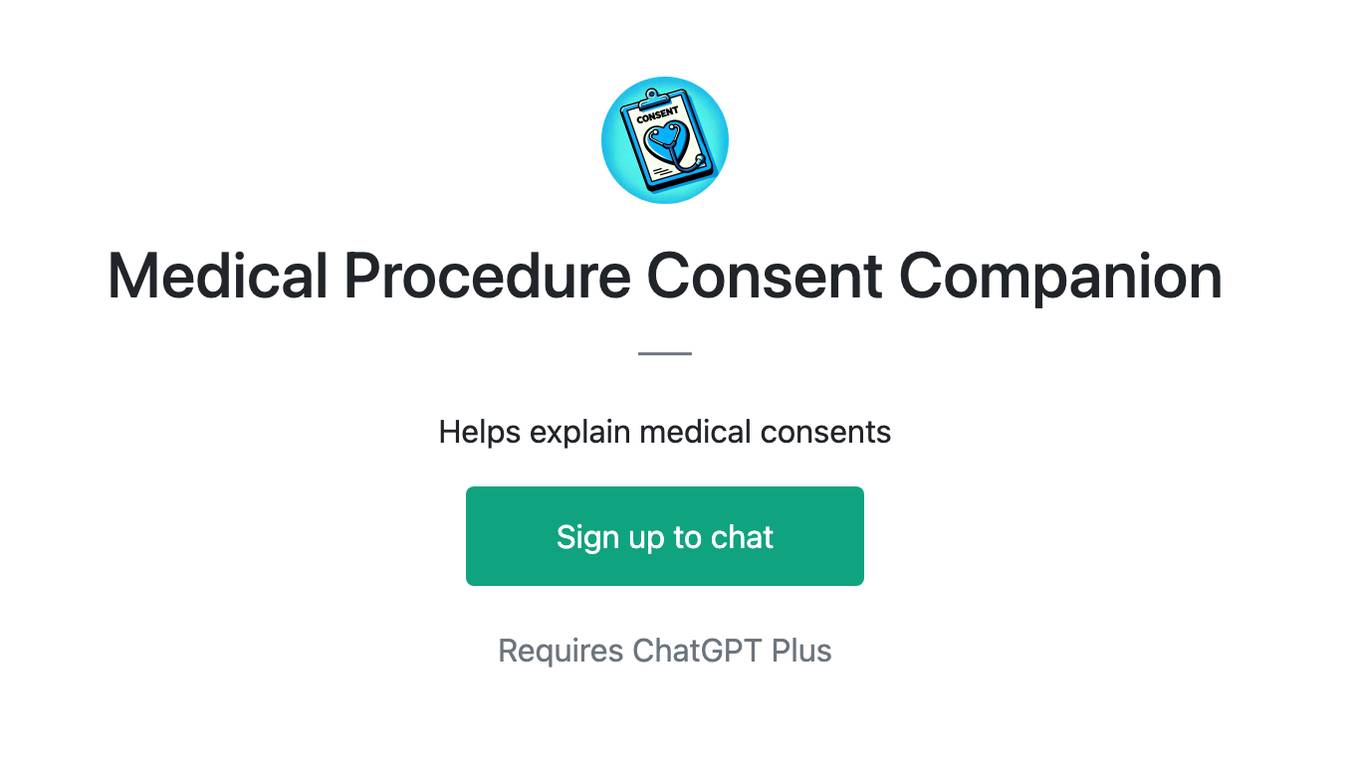 Medical Procedure Consent Companion Screenshot