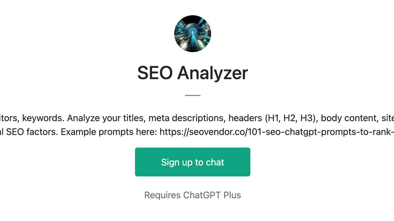 SEO Analyzer Screenshot