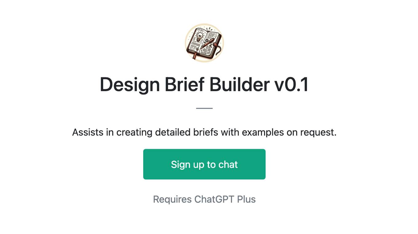 Design Brief Builder v0.1 Screenshot