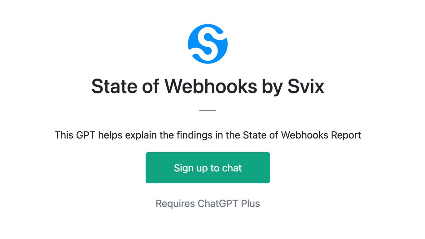 State of Webhooks by Svix Screenshot